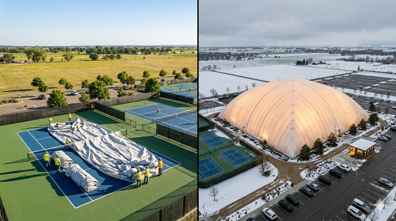 Seasonal vs Permanent Air Dome: What works for Your Facility?
